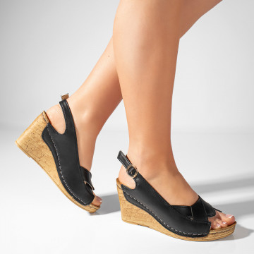 Sandale dama cu platforma negre ZEF04623, 2, zeforia.ro