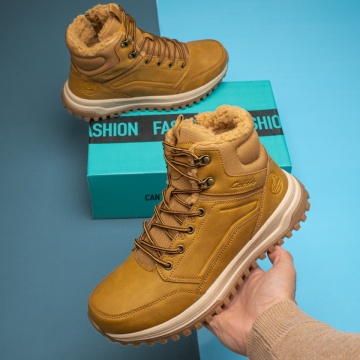 Ghete barbati, Bocanci barbati cu talpa groasa maro deschis MOD12564, modlet.ro