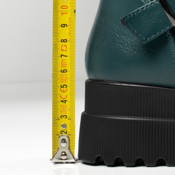 Bocanci dama cu siret si catarama verzi MOD12627, 4, modlet.ro