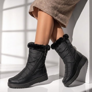 Cizme dama din fas negre DORA55