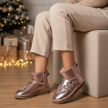 Cizme dama scurte roz MOD0277