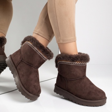 Cizme dama tip oog maro suede LILI48, 3, modlet.ro