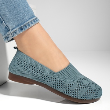 Espadrile dama cu perforatii si talpa joasa albastru deschis MOD13063, 3, modlet.ro
