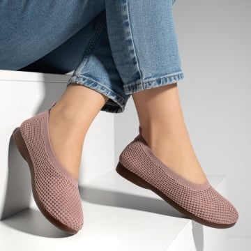 Espadrile dama cu talpa joasa din material textil roz ZEF13064, 4, zeforia.ro