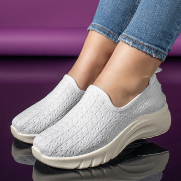 Espadrile dama sport albe MOD11241, 3, modlet.ro