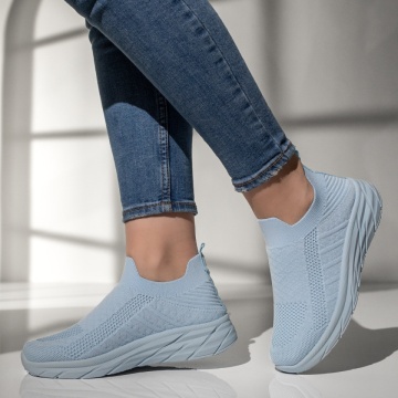 Espadrile sport dama din material textil albastru deschis MOD13176, 2, modlet.ro
