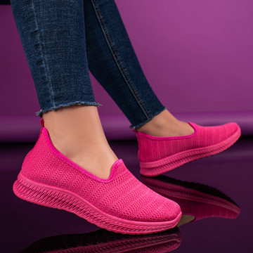 Espadrile sport dama din material textil roz MOD09088, 1, modlet.ro