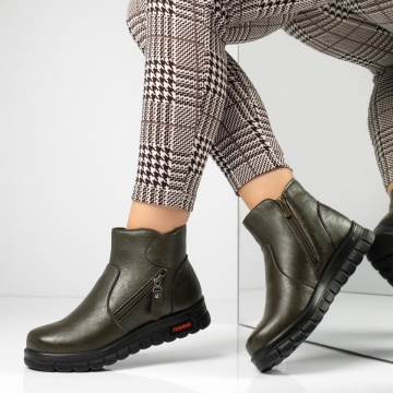 Ghete dama cu talpa groasa verzi MOD06477