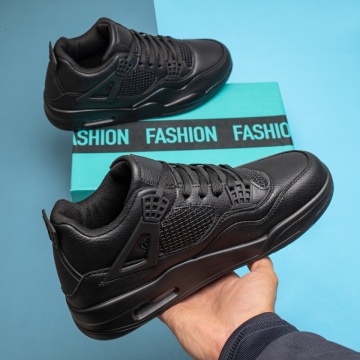 Ghete sport barbati cu siret negri MOD14022, 4, modlet.ro