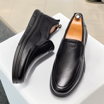 Pantofi barbati casual negri din Piele naturala MOD13970, 3, modlet.ro