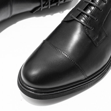 Pantofi barbati eleganti din Piele naturala negri MOD10674, 4, modlet.ro