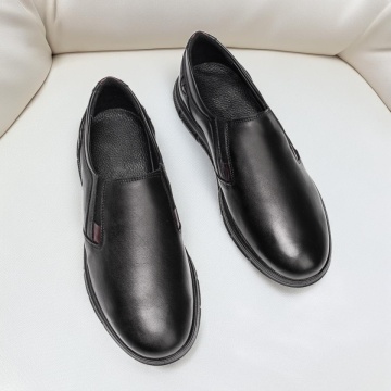 Pantofi casual barbati negri cu maro din Piele naturala MOD12658, 3, modlet.ro