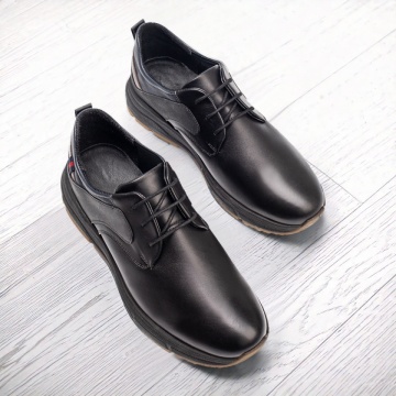 Pantofi casual barbati negri din Piele naturala MOD10646, 3, modlet.ro