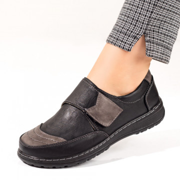 Pantofi casual dama cu inchidere scai negri MOD10290, 2, modlet.ro