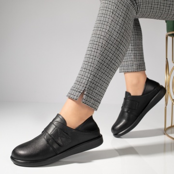 Pantofi casual dama cu scai negri din Piele naturala MOD11985, 3, modlet.ro