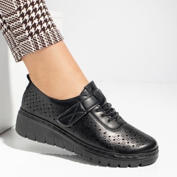 Pantofi casual dama cu scai negri MOD13353, 2, modlet.ro