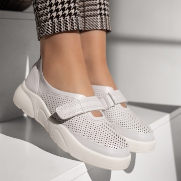 Pantofi casual dama cu talpa groasa si inchidere cu scai albi MOD13379, 4, modlet.ro
