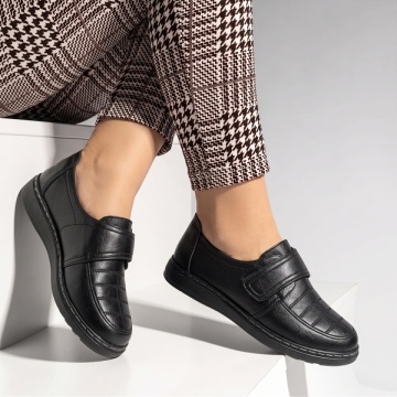 Pantofi casual dama cu talpa joasa negri IOANA8, 3, modlet.ro
