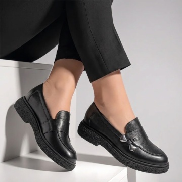 CUPON, Pantofi casual dama negri din Piele naturala MOD11232, modlet.ro