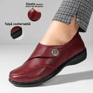 Pantofi casual dama visinii cu talpa joasa MOD10948, 1, modlet.ro