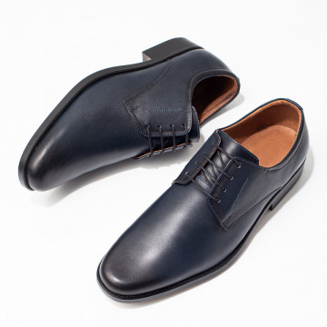 Pantofi eleganti barbati albastri din Piele naturala MOD03970, 2, modlet.ro