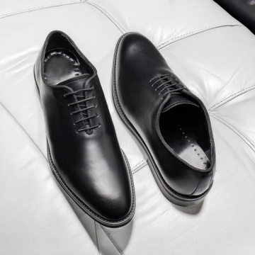 Pantofi eleganti barbati cu siret negri din Piele naturala MOD11569, 4, modlet.ro