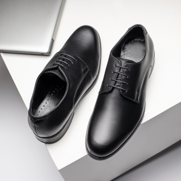 Pantofi eleganti barbati cu siret negri din Piele naturala MOD11570, 2, modlet.ro