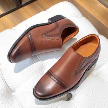Pantofi eleganti barbati maro din Piele naturala MOD01519, 2, modlet.ro