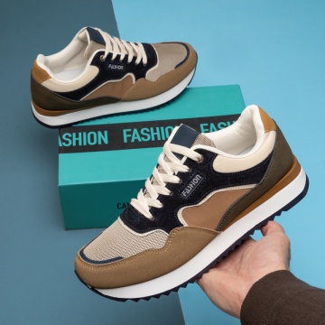 Pantofi sport barbati cu siret maro MOD14265