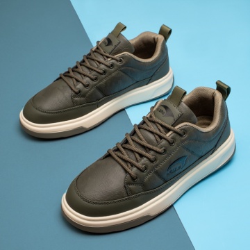 Pantofi sport barbati cu siret verde inchis MOD14019, 2, modlet.ro
