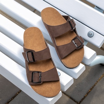 Papuci barbati casual maro din Piele naturala MOD13736, 1, modlet.ro